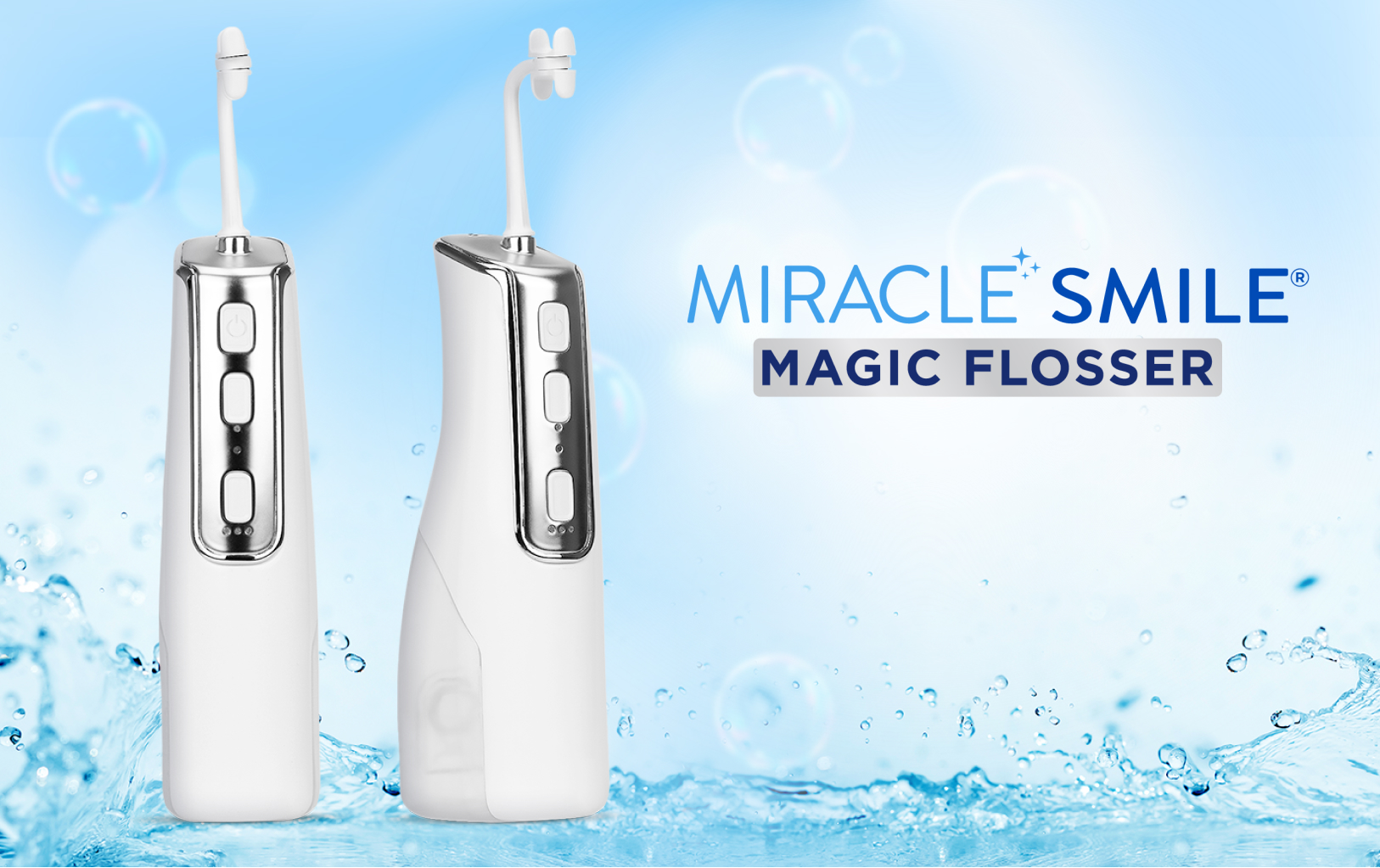 Miracle Smile Magic Flosser for targeted everyday oral care